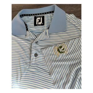 FootJoy FJ ProDry Lisle Golf Polo Stripe Men's Medium Spring Lake Golf Club